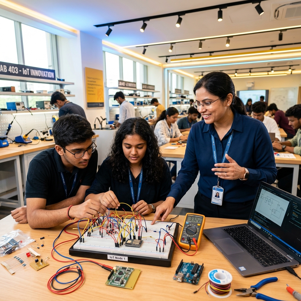 Hands-on training session on IoT and Microcontrollers.